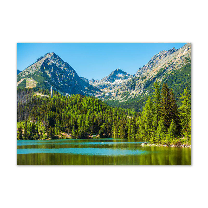 Lake In The Mountains - Wrapped Canvas Print
