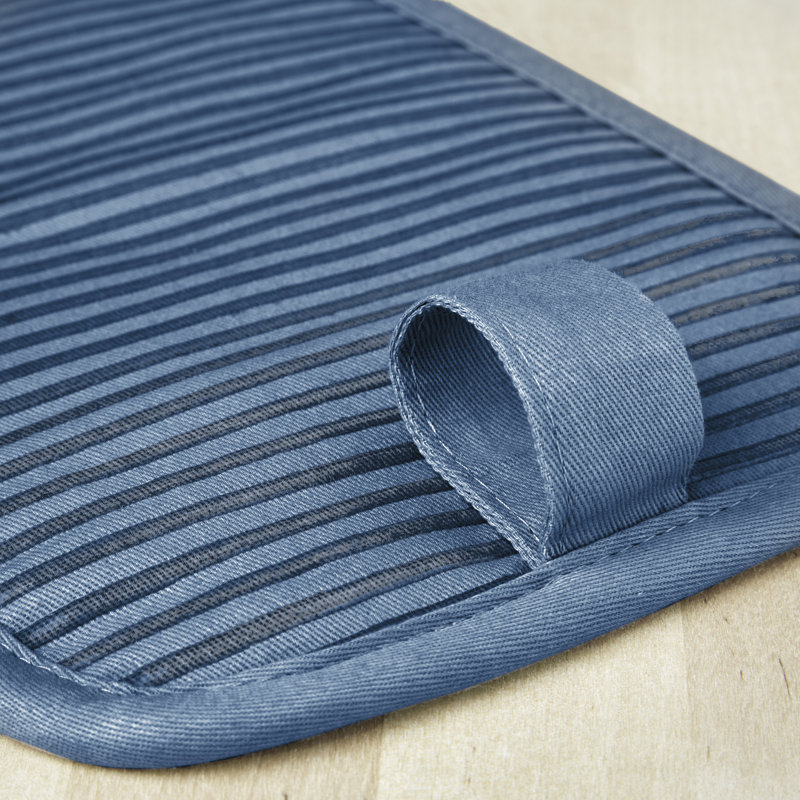 KitchenAid Beacon 2-Piece Potholder, Blue Velvet/Blue Heaven