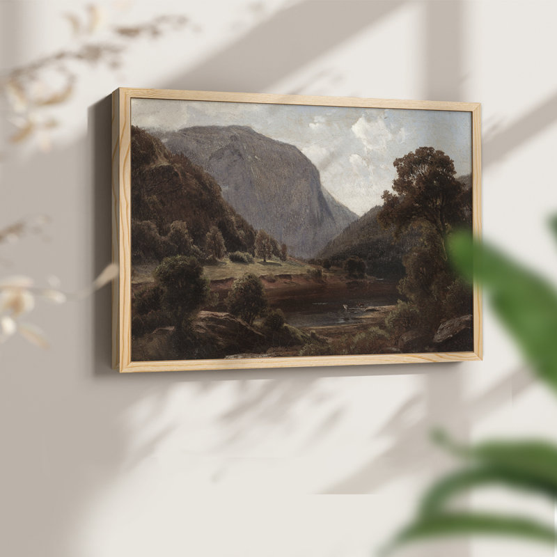 Paysages rétro-CDLxxxxi - reproduction encadrée - réversible, H 8 po x l 10 po, Naturel