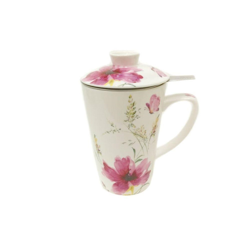 Coppedge Handmade Porcelain China Porcelain Coffee Mug Teacup and Saucer