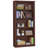 70" Tall Bookshelf,5-Tier Thick Wooden Book Shelf With Adjustable Shelves,Free Standing Farmhouse Bookcase With Open Display Storage,Floor Vintage Bookshelves For Living Room,Office-703091906-703091915