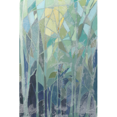 " Stained Glass Forest II " by Grace Popp Painting Print