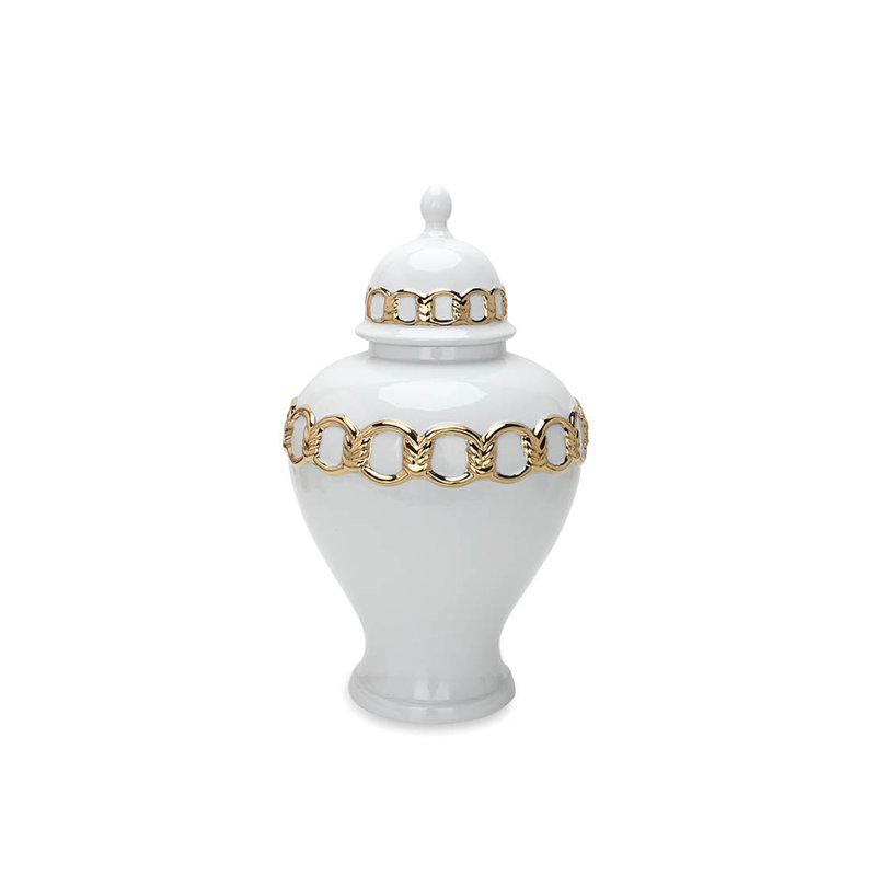 Pot à gingembre en céramique Karragh Modern, H 17,5 po x l 10 po x P 10 po