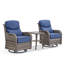 Chaise berçante et pivotante avec coussins 3 pièces Heritage-110860483-110860484
