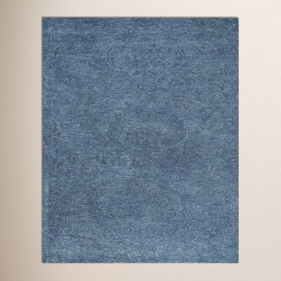 Springview Handmade Wool Blue Rug