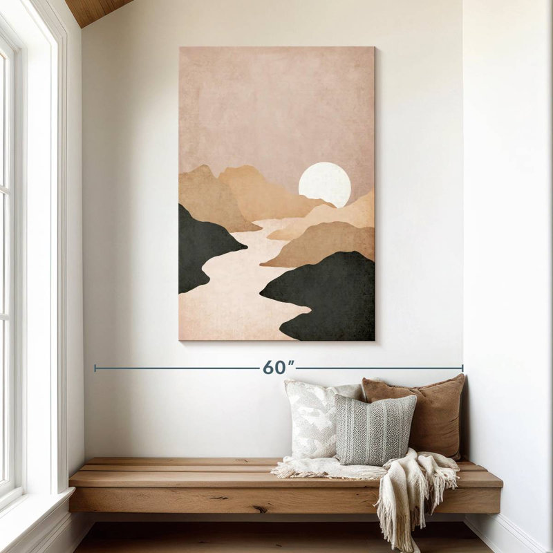 Alvord Boho Mountains, 48" H x 32" W