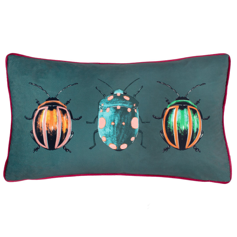 Beetalis Polyester Cushion Abstract Blue Rectangular Throw Cushion