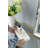 White Marble Tray - Set of 2 - 8" x 4" - White