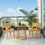 Ensemble de 2 chaises de salle à manger d'extérieur, chaise d'appoint en bois pour patio