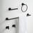 Stainless Steel Wall-Mounted 5-piece bathroom hardware set-112581020