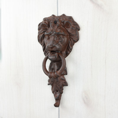 Cast Iron Lion Head Front Door Knocker