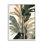 Az-513 - Abstraction de palmier encadrée sur toile par Ziwei Li