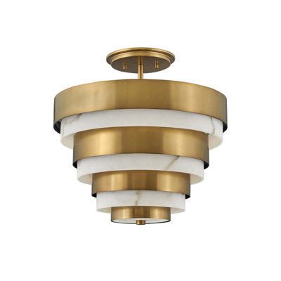 Echelon Three-Light Tiered Chandelier by Lisa McDennon