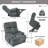 Oversized Power Lift Recliner Chair For Elderly, Electric Fabric Recliner With Extended Footrest, Remote Control & Spacious Seat-608850348
