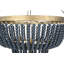 Lustre perlé en bois à 2 niveaux-50180713