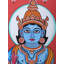 Dhanvantari assis | Aquarelle sur papier | Aquarelle sur papier