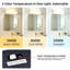 Barre lumineuse linéaire à DEL intégrée pour meuble-lavabo, température de couleur réglable 3CCT (3 000 K/4 000 K/5 000 K), intensité variable, résistante à l’humidité, 24 po/30 po et 3 finitions au choix-1389440729-1389440732