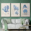 3 algues bleu marine IV-2010907146-2010907157