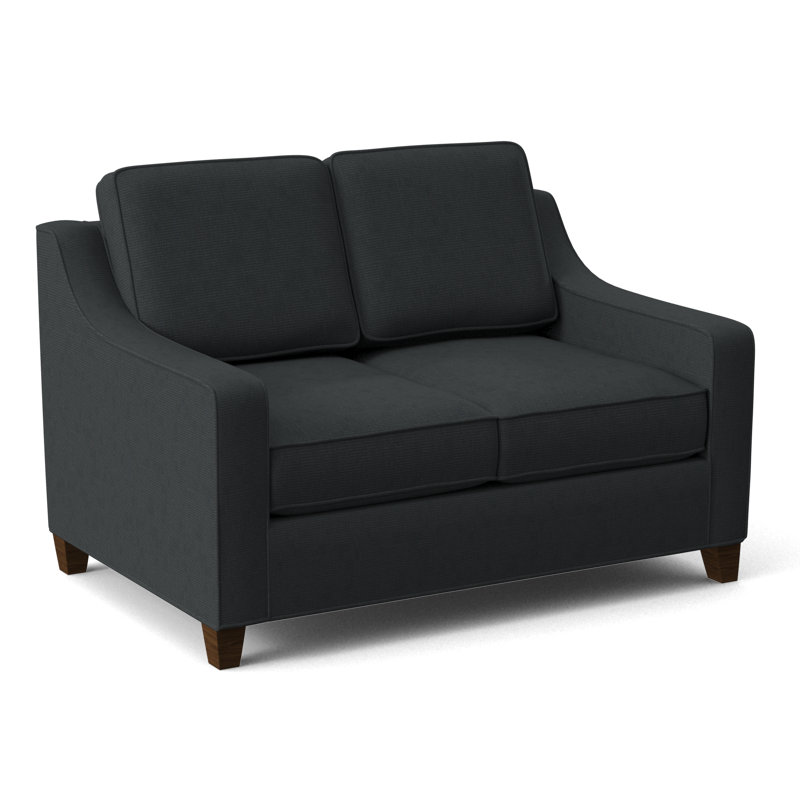 Clark 54" Square Arm Sofa Bed, Montana Walnut, Ridgecrest Midnight