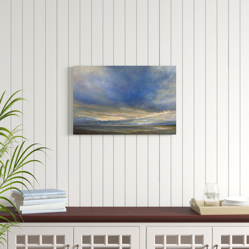«Clouds on The Bay II», peinture sur toile, H 20 po x l 30 po