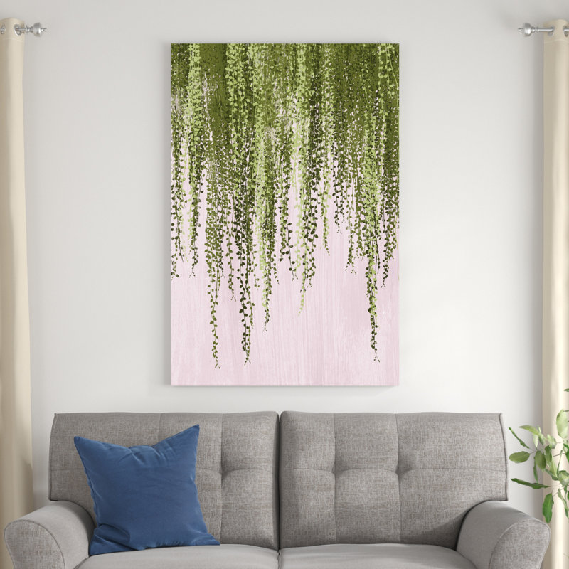 «String of Pearls II» par Grace Popp - peinture sur toile tendue, H 48 po x l 32 po
