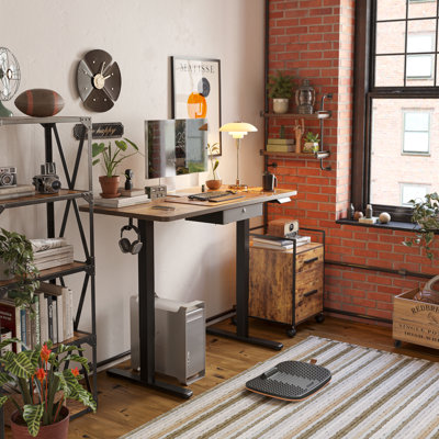 Height Adjustable Rectangle Standing Desk by Inbox Zero