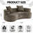 Boneless 80" Curved Loveseat For Small Spaces, Curved Couches For Living Room, Compression Sofa In A Box With 3 Pillows, Small Couch For Bedroom With Wide Armrest & Memory Foam, No Assembly Required-980524473