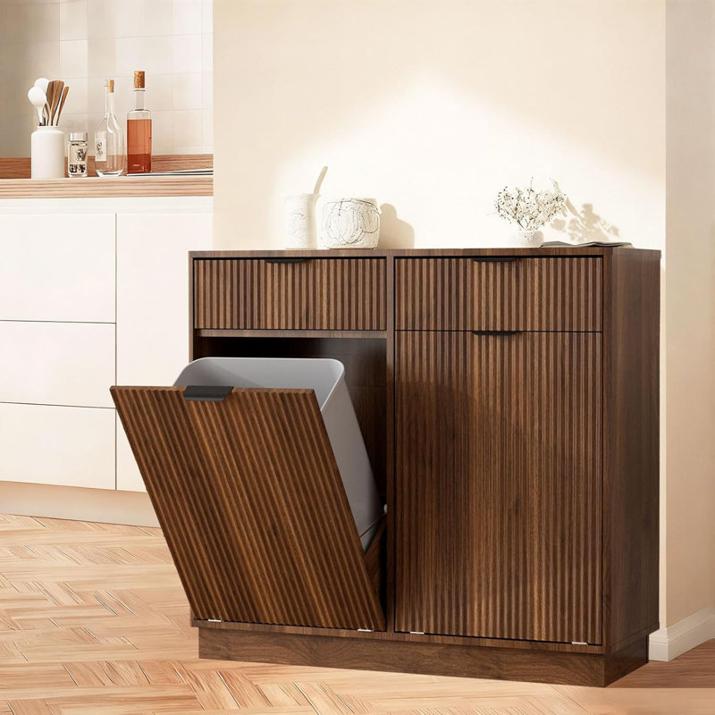 Armoire inclinable 26 gallons pour cuisine / salle de bain, Brun