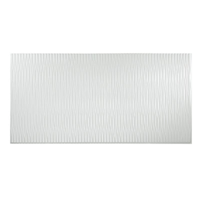 Panneau mural décoratif vertical en vinyle 4 pi x 8 pi FASÄDE Dunes