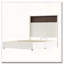 Structure de lit double capitonnée en velours avec port USB et veilleuse-1492639896