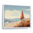 White Floater Framed