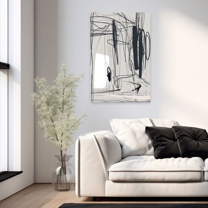Art contemporain, art contemporain abstrait, H 36 po x l 24 po