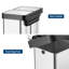 Steel Kitchen Rubbish Bin - 60 L