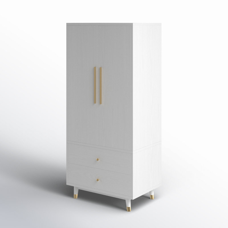 Armoire en bois manufacturé Ranck, Blanc
