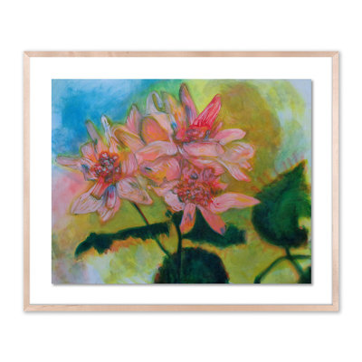 Sans titre floral III par Amy Bautz - Reproduction d'art sur papier encadrée