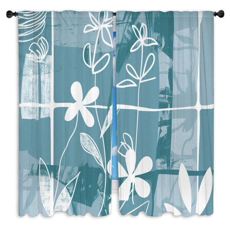 Paire de rideaux obscurcissant en polyester Bauwine, L 40 po x L 61 po