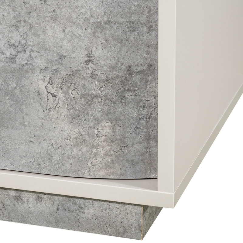 Pavira 2-Drawer Nightstand - Stone