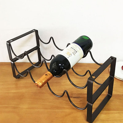 Ehrhart Tabletop Wine Bottle Rack in Black