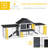 83"L Rabbit Den - Solid, , Gray Spacious & , Dark For Rabbits
