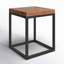 Solid wood frame end table Lenes