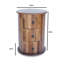 Galgano Solid Wood Drum End Table