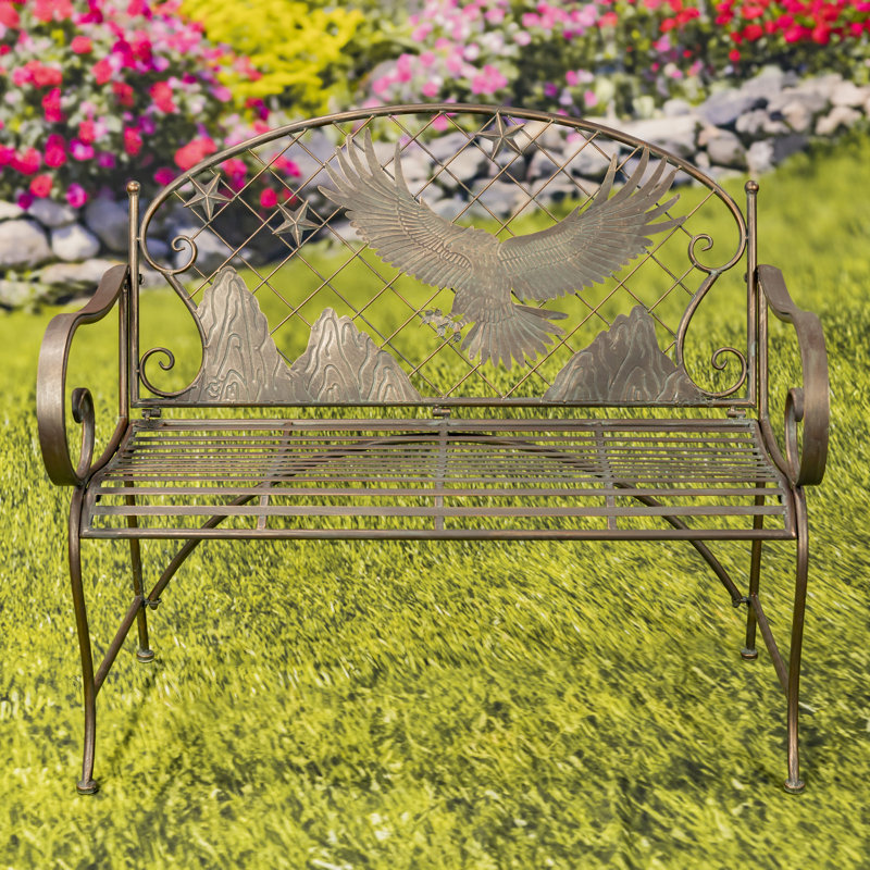Banc d'extérieur en métal Heinolf