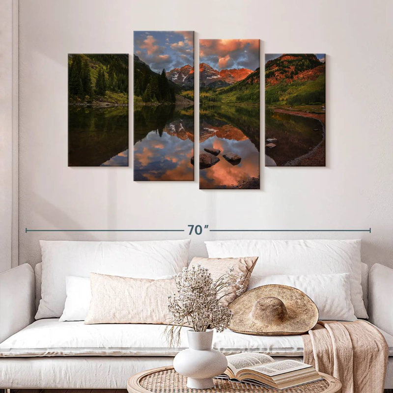 Alvord Maroon Bells Lake, H 32 po x l 52 po