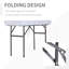 Table de camping pique-nique avec évier - Bureau portatif pliable et en métal de 4 pi pour la construction
