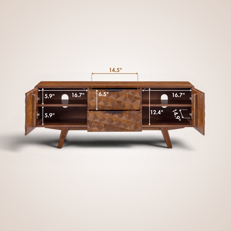  Meuble télé 53 po Sapa, Dark Walnut
