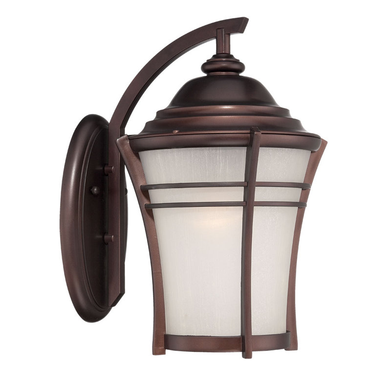 Lanterne murale d’extérieur 1 luminosité Darielle, Bronze architectural, 10 po x 6,25 po