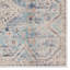 Tapis floral bleu / gris en polypropylène tissé à la machine-1021628225