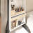 Rotating Jewellery Armoire & Makeup Mirror Cabinet with 2 Drawers, Handcrafted White Finish, Spacious Storage Solution