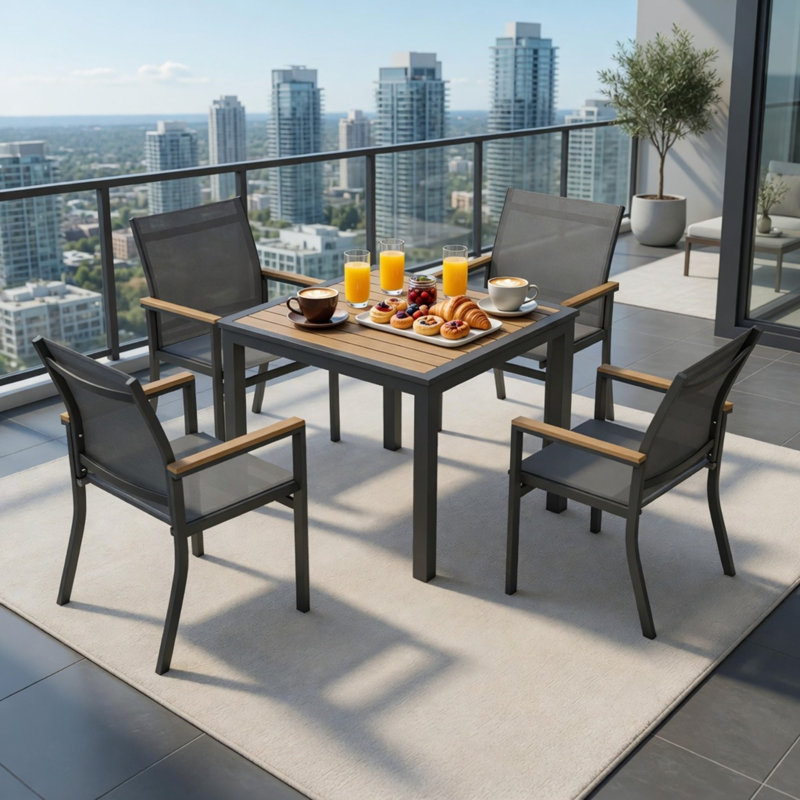 5-Piece Aluminum Patio Dining Set