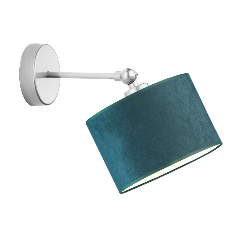 Marshallberg Steel Armed Sconce, White, Green